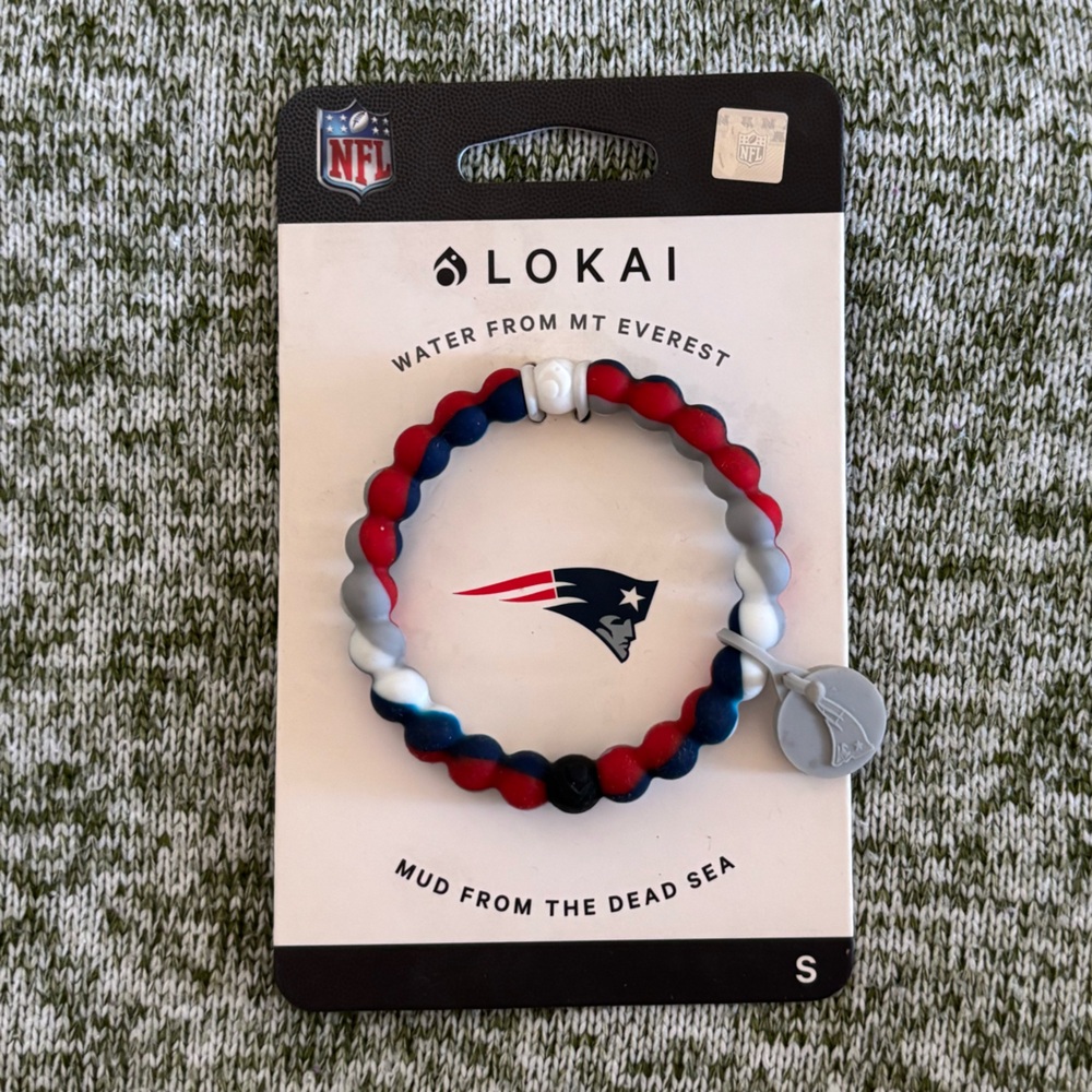 Lokai bracelet Size S. NFL. New England Patriots. New with tags. Super Bowl LX